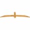 Ekena Millwork Bellingham Rough Sawn Timber Gable Bracket, Western Red Cedar, 72"W x 18"H x 2"D x 4"F, 6/12 Pitch GBW072X18X0204BEL00RWR - alternate 3